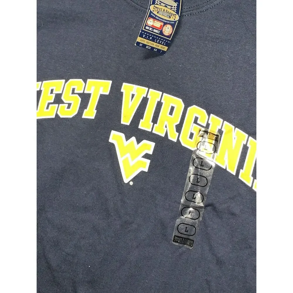 Steve and Barry's University Sportswear T-Shirt West Virginia Mountaineers NWT - Picture 2 of 7
